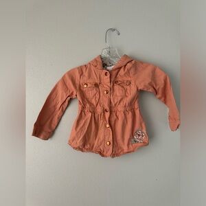 Little Lass Jacket Size 4 Floral Print